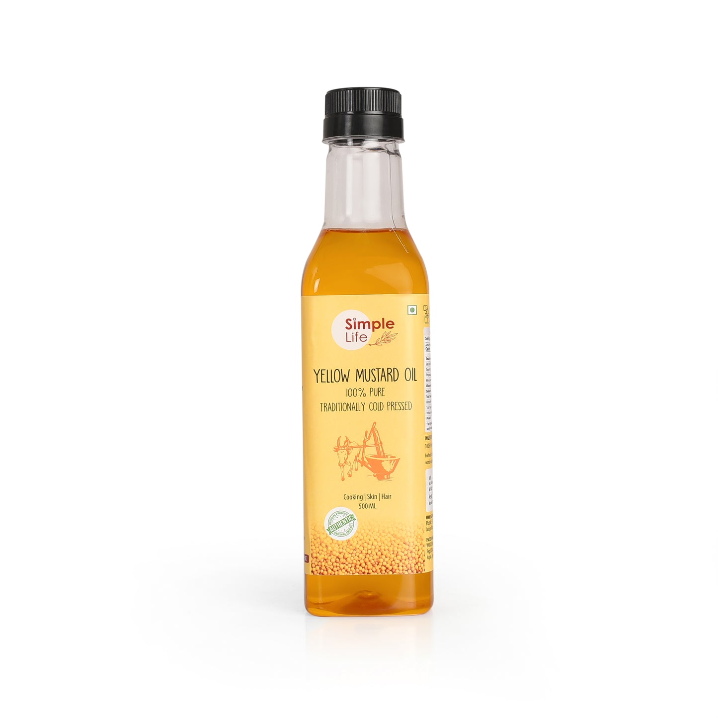 Cold Pressed Yellow Mustard Oil