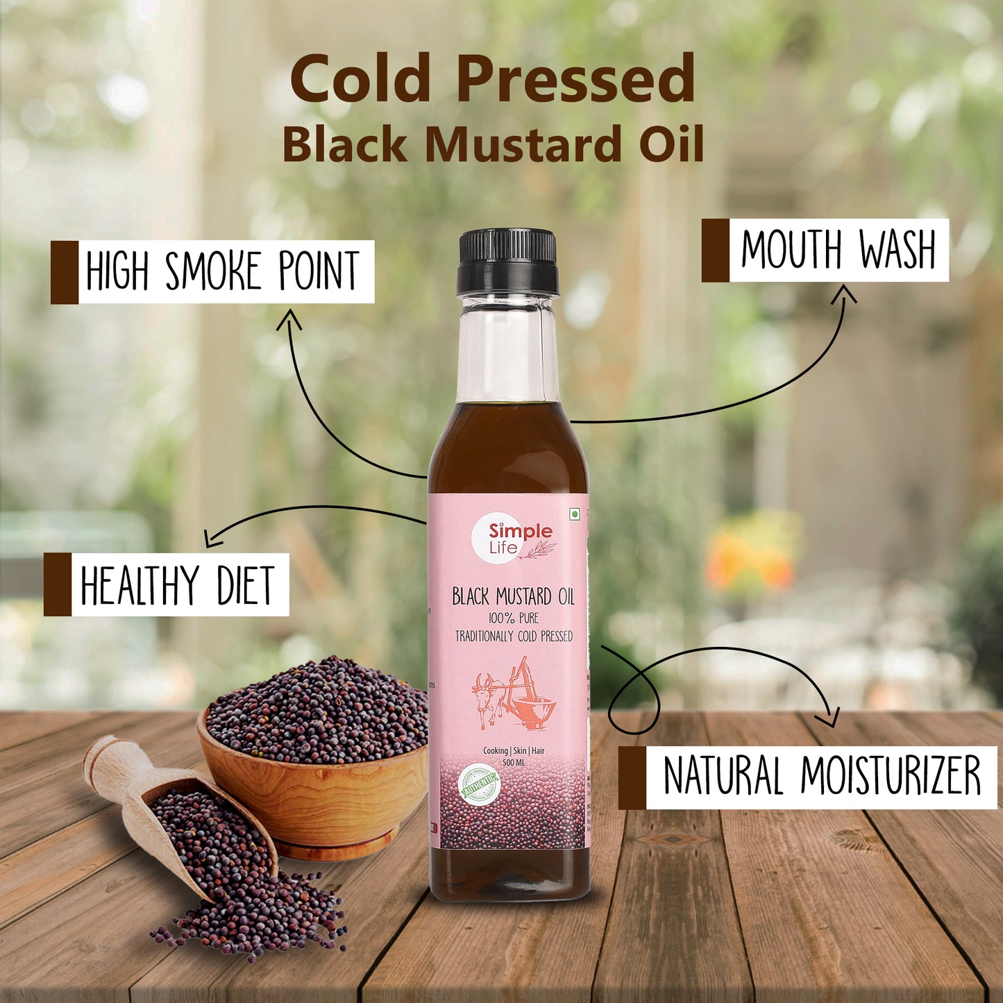 Cold Pressed Black Mustard Oil